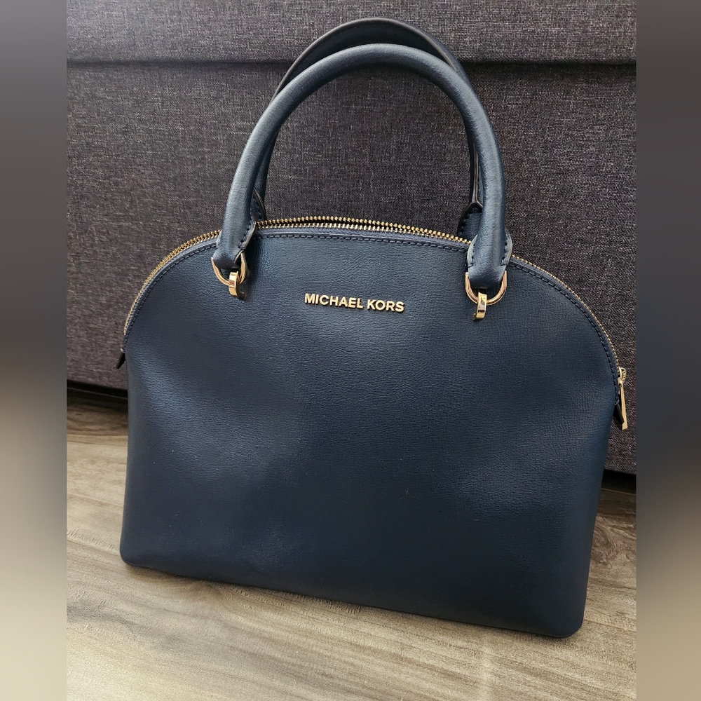 Michael Kors Dark Blue Satchel